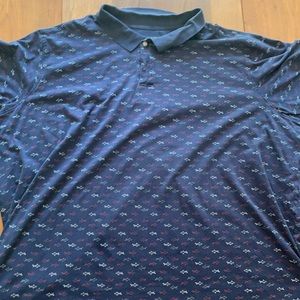 Harbor Bay Big Mens Fish Polo Shirt. 6X / 6XL